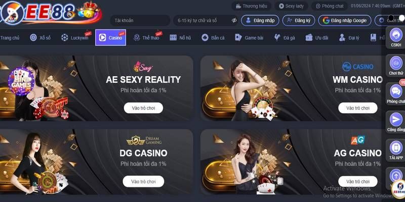 Top các trò chơi hay nhất tại sảnh live casino